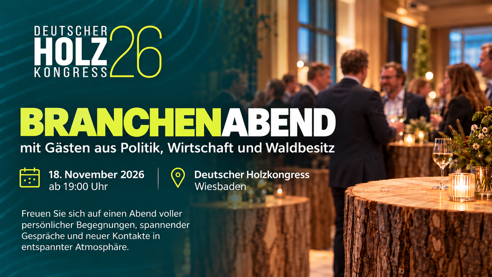 Deutscher Holzkongress_ Branchenabend 2026